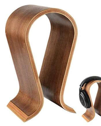 Linkidea Drewniany stojak na słuchawki Omega - uchwyt na słuchawki / w