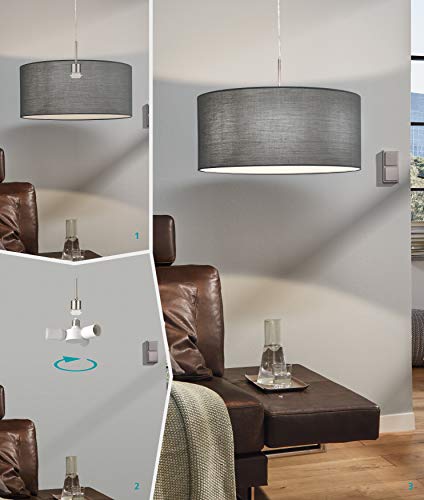 EGLO Rozdzielacz E27, 3 w 1, z tworzywa sztucznego, kolor czarny, konw - obrazek 4