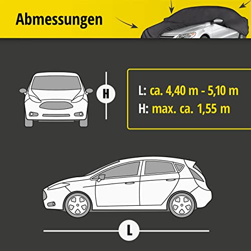 Walser Plandeka samochodowa klasy premium, miękka, oddychająca, w pełni przepuszczająca powietrze, do zastosowania wewnętrznego, pyłoszczelna, ochrona przed zimowaniem, rozmiar 5 - obrazek 9