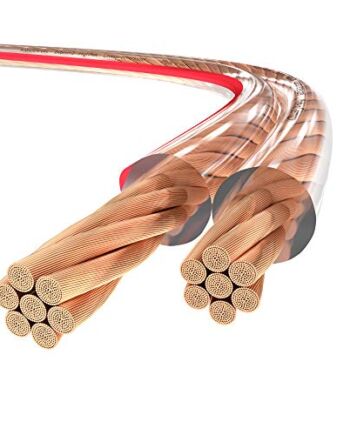 KabelDirekt – przewód stereo audio z czystej miedzi do głośników – wyprodukowany w Niemczech – 2×6 mm² – 15m (do głośników hi-fi i systemów dźwięku wielokanałowego, czysta miedź)
