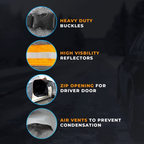 Simply PWCC3 duży w pełni wodoodporny pokrowiec samochodowy BMW serii 3, Ford Mondeo, VW Passat - obrazek 5