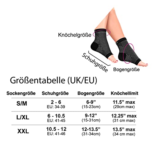 aZengear Rękawy podtrzymujące kostki (2 pary) dla mężczyzn i kobiet - - obrazek 5