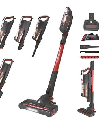 Hoover H-FREE 500 Plus All Floors & Pets, HF522SFP odkurzacz akumulatorowy, 2 w 1, kompaktowy i lekki, do 45 min, bezworkowy, wolnostojący, szybkie ładowanie w 2,5 h, mini dysza turbo + 4 akcesoria