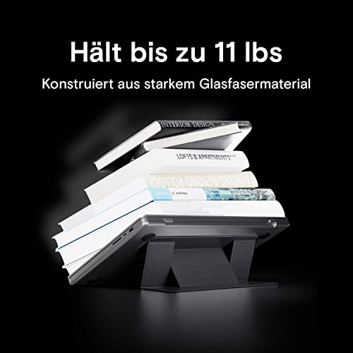 MOFT Stojak na MacBooka o 2 wysokościach, chłodzenie grafitowe, ulepszony klej bez śladów, pasuje do laptopów bez dolnych otworów wentylacyjnych, regulowany - obrazek 4