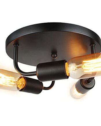 ASCELINA Lampa sufitowa w stylu vintage, retro, podtynkowa, przemysłow