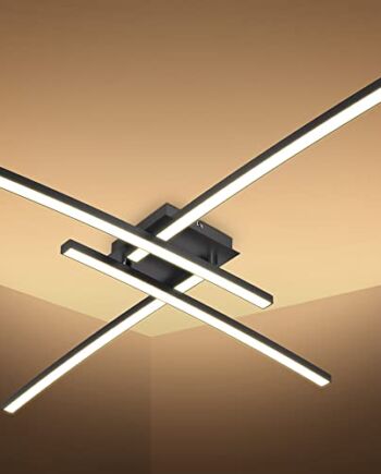 B.K.Licht - Lampa sufitowa LED o ciepłej białej barwie światła, 20 W,