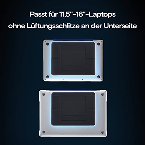 MOFT Stojak na MacBooka o 2 wysokościach, chłodzenie grafitowe, ulepszony klej bez śladów, pasuje do laptopów bez dolnych otworów wentylacyjnych, regulowany - obrazek 3