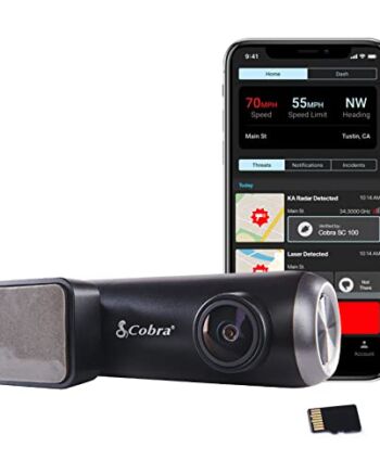 Cobra Smart Dash Cam (SC 100) - rozdzielczość Full HD 1080p, alerty ki