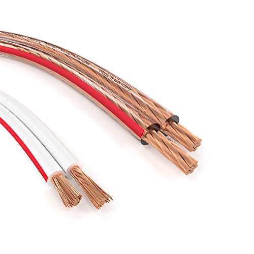 KabelDirekt – przewód stereo audio z czystej miedzi do głośników – wyprodukowany w Niemczech – 2×6 mm² – 15m (do głośników hi-fi i systemów dźwięku wielokanałowego, czysta miedź) - obrazek 4