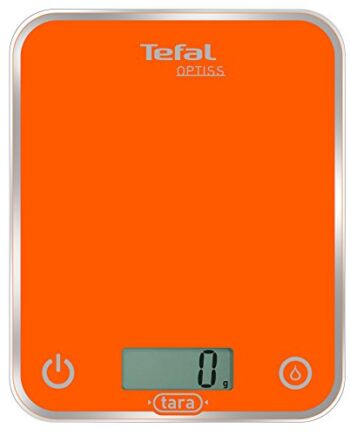 Tefal Optiss BC5001V0 waga kuchenna 5 kg/1 g szklana pomarańczowa