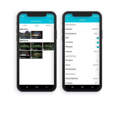 Nordväl DC102 2CH kamera samochodowa 2K + GPS + WiFi 32 GB - obrazek 4