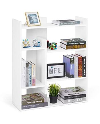 Meerveil Regał na książki, szafka na książki z 4-stopniowymi półkami n
