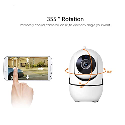 Denver SHC-150 kamera do monitoringu WiFi z IR LED do noktowizora, kamera do monitoringu wewnątrz z wykrywaniem ruchu do 10 m, HD 1280 x 720p, 12 kl./s, gniazdo micro SD do 128 GB - obrazek 4