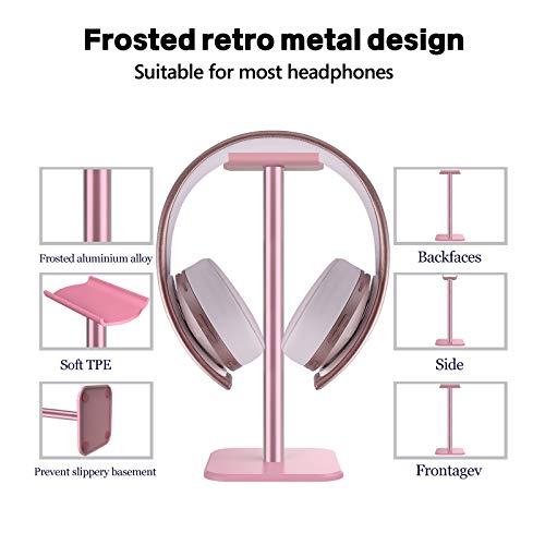 GEEKRIA Aluminiowy stojak na słuchawki, uchwyt na słuchawki do gier, w - obrazek 7