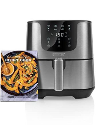 Princess 01.182060.01.001 Frytkownica Beztłuszczowa, 1700W, 5,5 L, Srebrny