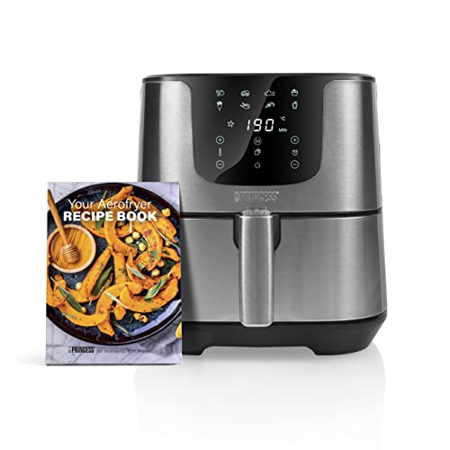 Princess 01.182060.01.001 Frytkownica Beztłuszczowa, 1700W, 5,5 L, Srebrny