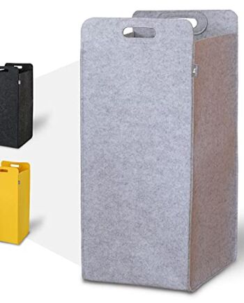 HENNEZ - Kosz na pranie 100 l - Duży pojemnik na pranie - Składany kos