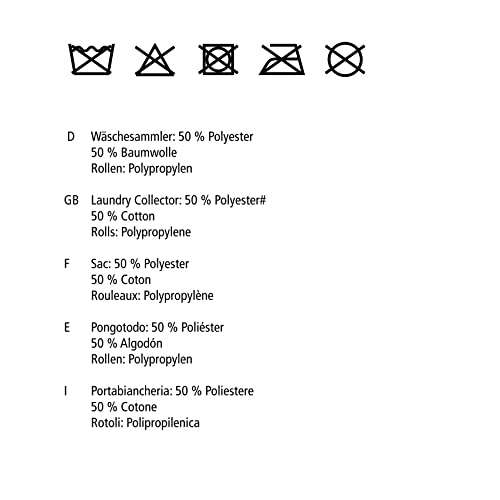 Wenko Corno Prime kosz na pranie z pokrywką, pojemność: 43 l, poliester, 18 x 60 x 40 cm, czarny - obrazek 2