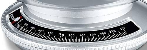 Korona 76115 Roy srebrna mechaniczna waga kuchenna, Tara, 20 x 20 x 14 cm - obrazek 6