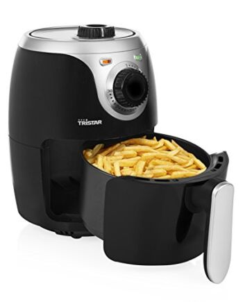 Tristar FR-6980 Mini Crispy Fryer Frytkownica Beztłuszczowa, 1000 W, 2 L, Czarny/Srebrny