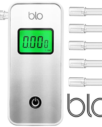 Przenośny Alkomat BLO Advanced do Sprawdzania Poziomu Alkoholu we Krwi, Dokładny, Natychmiastowy Odczyt Wyników Zawartości we Krwi z Trybem Pamięci, Zasilany Bateriami, w Rozmiarze Kieszonkowym