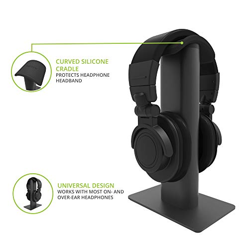 Kanto H2 Premium Desktop Universal Headphone Stand - Steel Frame (Black) - obrazek 7