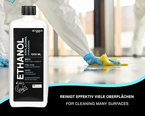 Octopus 1 litr etanolu, alkoholu etylowego 642, 99% denaturowany 1% MEK - obrazek 5