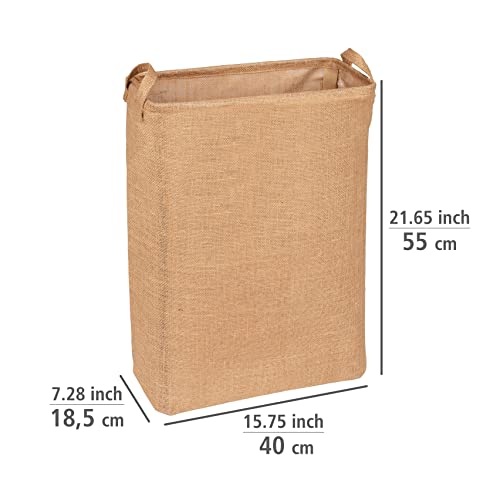 WENKO Kosz na pranie Juna okrągły, kosz na pranie z dwoma uchwytami, 7 - obrazek 10