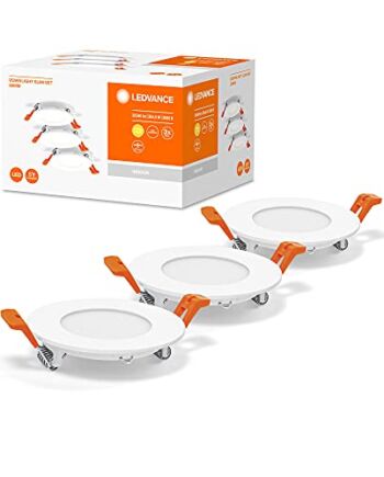 LEDVANCE Wąska lampa wpuszczana typu downlight z wbudowanym sterownikiem, 3 x 85MM 3000K, 1 opakowanie