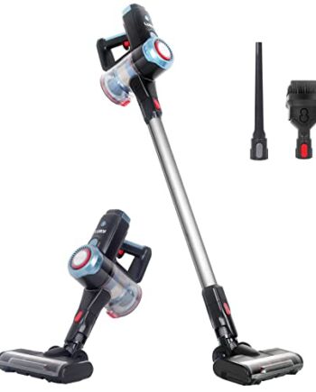 Luby VC-1818 Akumulatorowy odkurzacz, ręczny odkurzacz próżniowy, 3 w 1, odkurzacz ręczny do czyszczenia sierści zwierząt na wielu powierzchniach, lekki, 250 W, niebieski