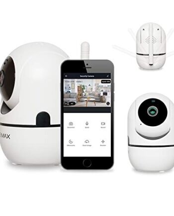 OVERMAX Camspot 3.6 kamera bezprzewodowa, WiFi-IP, nagrywanie monitoringu Full HD, tryb nocny, automatyczne śledzenie, mikrofon i głośnik, inteligentne urządzenie Google Home Amazon Alexa