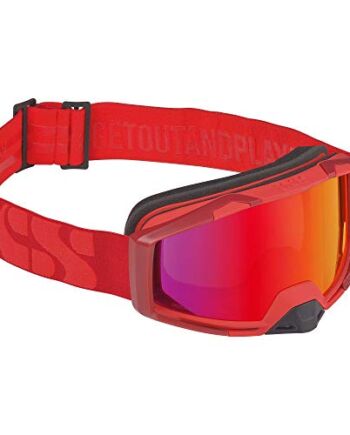 IXS Goggle Trigger Racing Red/Mirror Crimson okulary, czerwone, rozmiar uniwersalny