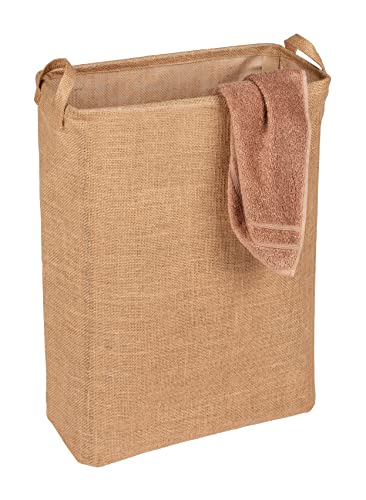 WENKO Kosz na pranie Juna okrągły, kosz na pranie z dwoma uchwytami, 7 - obrazek 5