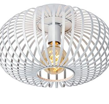 LUCIDE MANUELA - lampa sufitowa - Ø 40 cm - 1xE27 - biała