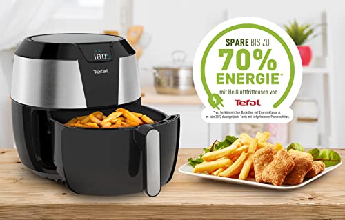 Tefal EY701D Easy Fry XXL Frytkownica Na Gorące Powietrze, 1850 W, 1,6 L, Czarny/Srebrny - obrazek 2