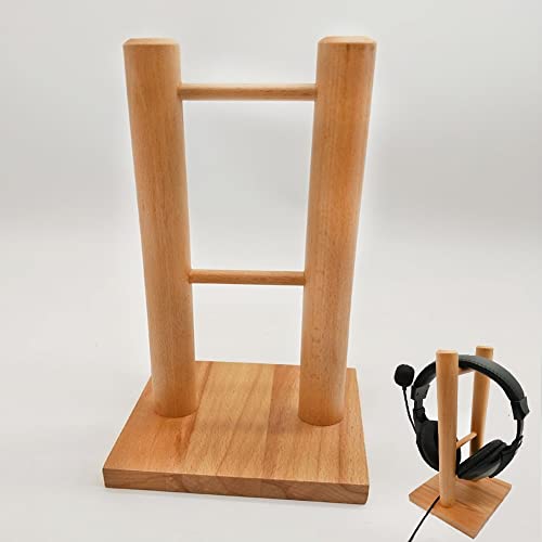 Drewniany uchwyt na słuchawki, drewniany uchwyt na słuchawki, stojak na słuchawki, drewniany wieszak na słuchawki, stojak na słuchawki, do słuchawek do gier i słuchawek DJ Studio na biurko