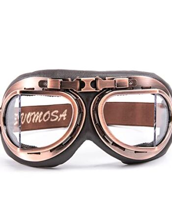 evomosa Gogle motocyklowe w stylu vintage, do jazdy na motocyklu, do j