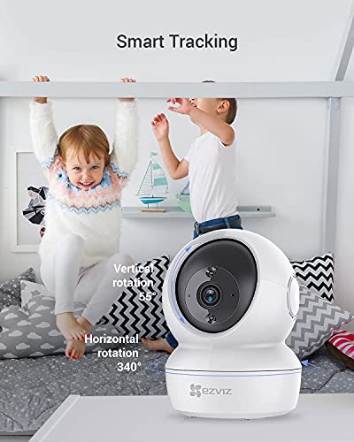 EZVIZ C6N Wewnętrzna kamera nadzorująca 4MP, 360° Pan/Tilt, WiFi 2,4 Ghz, inteligentne noktowizory z inteligentnym podczerwienią, wykrywanie osoby i automatyczne śledzenie, dwukierunkowy dźwięk - obrazek 6