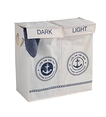 Wenko Kosz na pranie Duo Sylt w kolorze beżowym, poliester, 30 x 60 x - obrazek 6