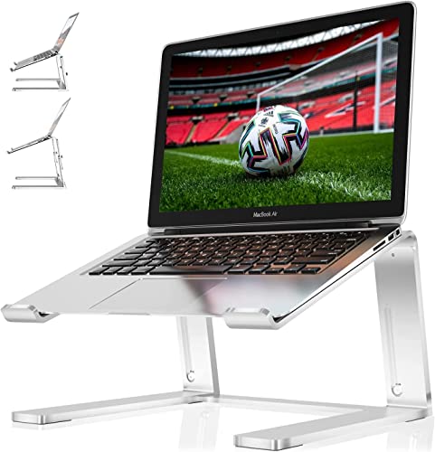 Newaner Stojak na laptopa z regulacją wysokości, aluminiowy, podwyższenie stojaka, kompatybilny z notebookami (10-17 cali) komputerami w tym MacBook Pro/Air Surface Lenovo Hp Asus Acer Dell MSI Samsung
