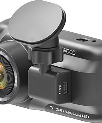 Kenwood DRV-A501W Wide Quad HD kamera na deskę rozdzielczą z 3-osiowym czujnikiem G, GPS i bezprzewodowym Link, w zestawie karta micro SD 16 GB