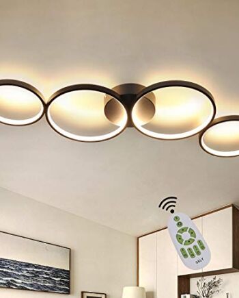 LED ściemnialna lampa sufitowa nowoczesna lampa do salonu 4 płomienie