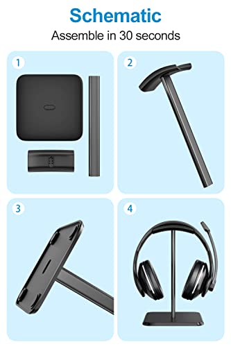 Newaner Uchwyt na słuchawki, stojak na słuchawki z antypoślizgowym sil - obrazek 2