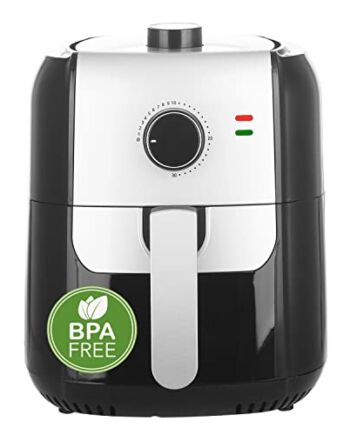 Emerio AF-123543 SmartFryer, AirFryer, frytkownica na gorące powietrze, smażenie na gorącym powietrzu, bez dodatkowego oleju, pojemność 5,5 l, 1400 W, kolor czarny