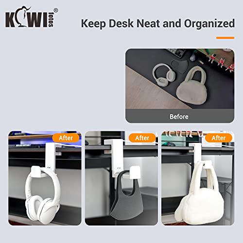 KIWIFOTOS Stojak na słuchawki z obrotowym wieszakiem na słuchawki o 36 - obrazek 9