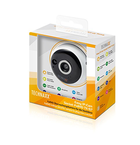 Technaxx 4577 TX-57 Easy FullHD kamera do monitoringu wnętrz gniazdko białe, 1 sztuka (1 opakowanie) - obrazek 2