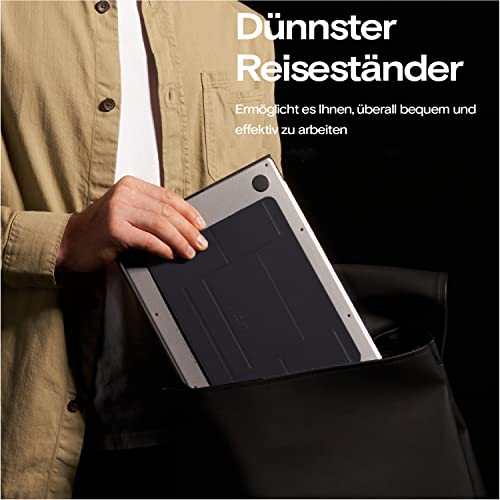 MOFT Stojak na MacBooka o 2 wysokościach, chłodzenie grafitowe, ulepszony klej bez śladów, pasuje do laptopów bez dolnych otworów wentylacyjnych, regulowany - obrazek 5