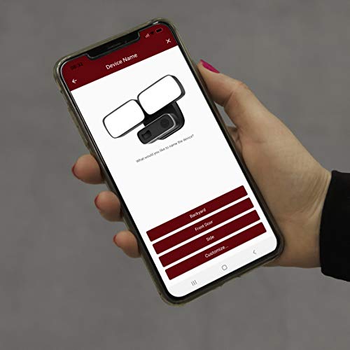 Konstsmide Kamera naświetlacza/szerokokątna kamera bezpieczeństwa 1080HD z wbudowanymi reflektorami 2 x 12 W, dwukierunkowa rozmowa i alarm syreny/bezpłatna aplikacja - obrazek 3