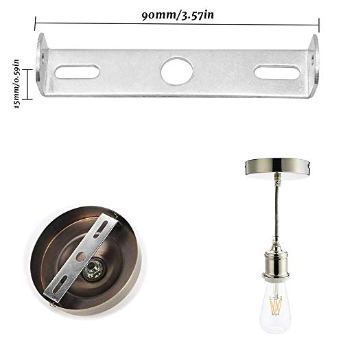 4 sztuki mocowanie sufitowe 90 mm mocowanie sufitowe lampa wisząca mocowanie ze śrubami akcesoria do domu biura oświetlenie sufitowe zawieszenie - obrazek 2
