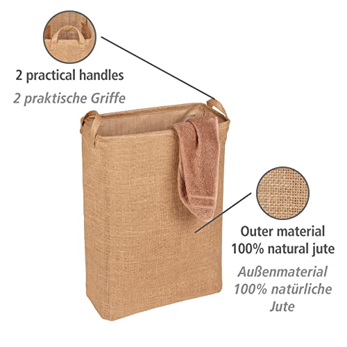 WENKO Kosz na pranie Juna okrągły, kosz na pranie z dwoma uchwytami, 7 - obrazek 12